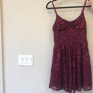 American Rag Burgundy Lace Holiday Dress